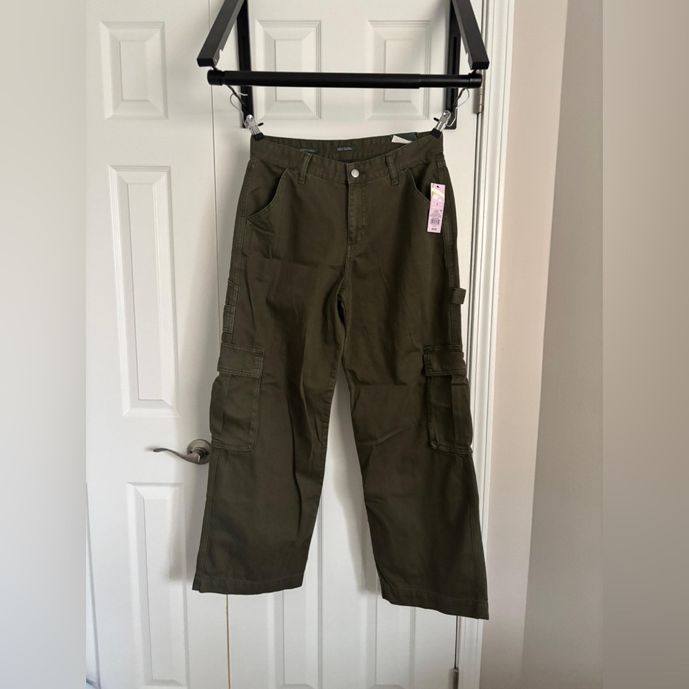 Olive Green Cargo Pants - Picture 3 of 12